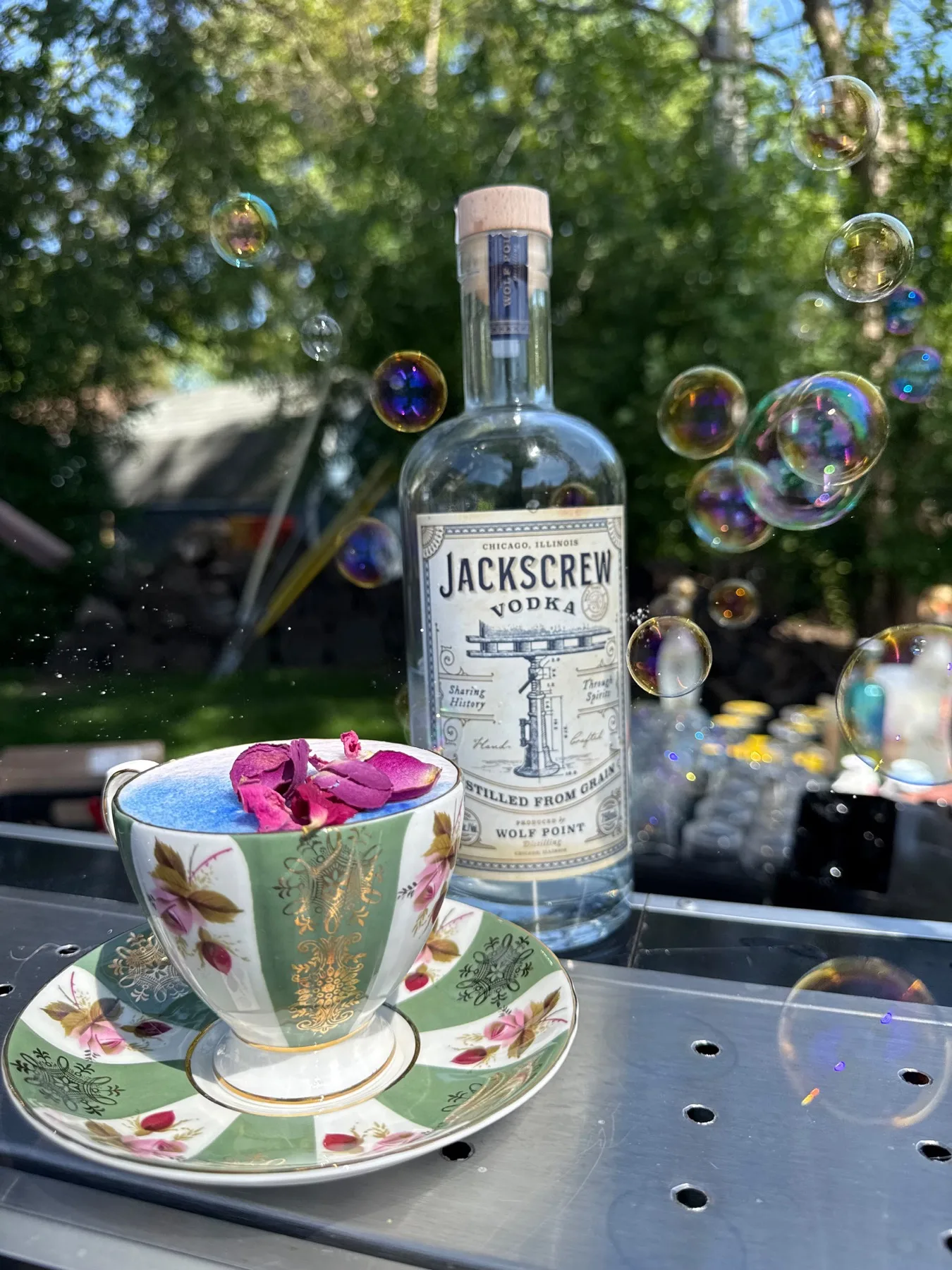 Cocktails prepared for a celebration